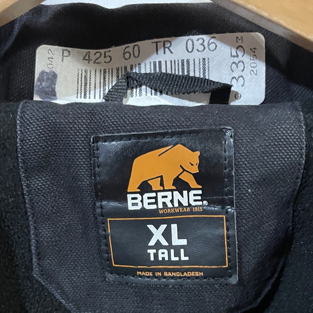 Berne Men's canvas Black work Jacket - Picture 2 of 4